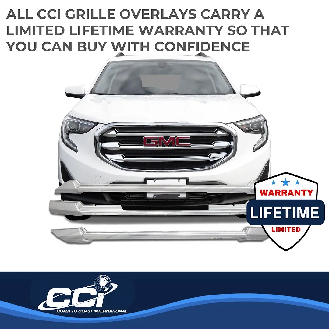 IWCGI156 – COAST2COAST Grille Insert, Overlay Mesh Style 3 Piece Chrome Plated ABS Plastic - view 3